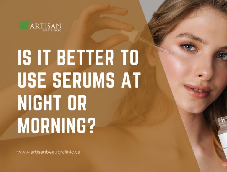 Is it better to use serums at night or morning?