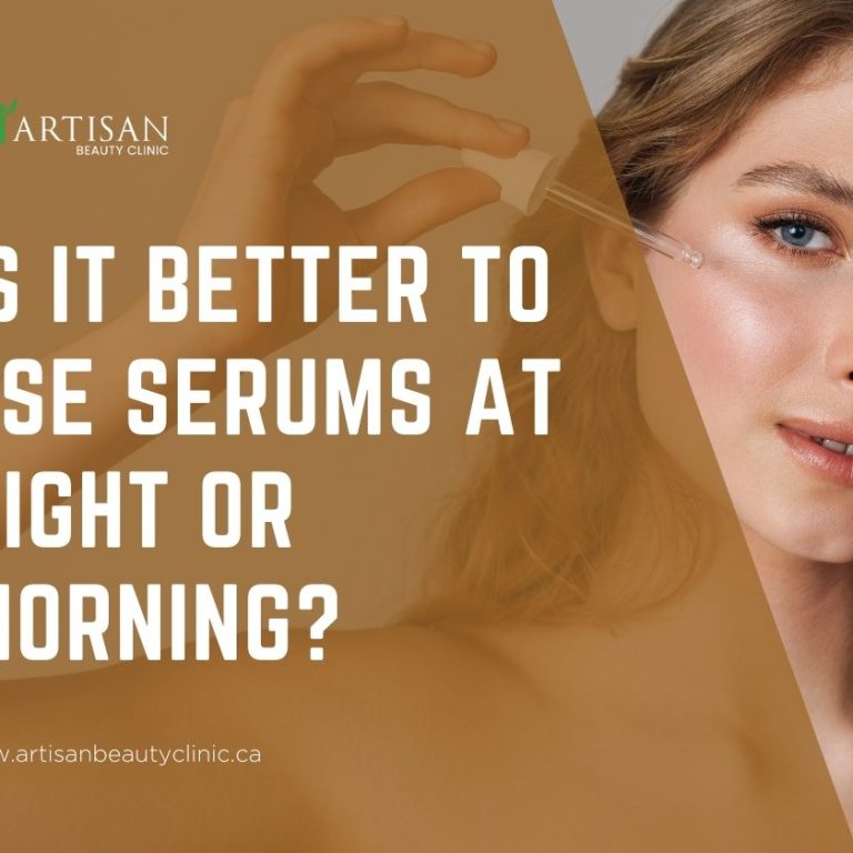Is it better to use serums at night or morning?